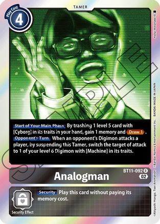 Analogman (BT11-092) Foil Rare - Dimensional Phase