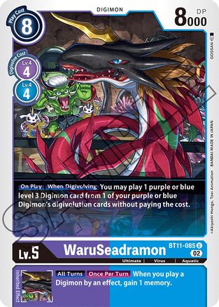 WaruSeadramon (BT11-085)  Uncommon - Dimensional Phase