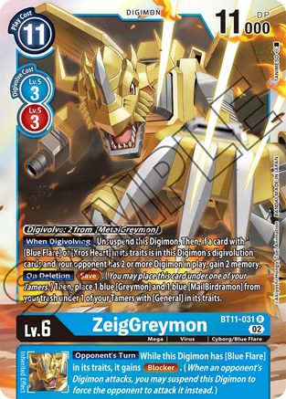 ZeigGreymon (BT11-031) Foil Rare - Dimensional Phase