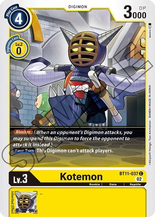 Kotemon (BT11-037)  Common - Dimensional Phase