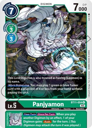 Panjyamon (BT11-054)  Uncommon - Dimensional Phase