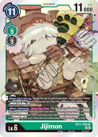 Jijimon (BT11-056) Foil Super Rare - Dimensional Phase