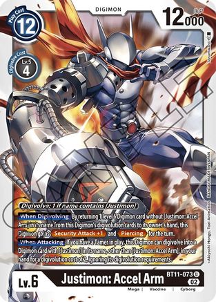 Justimon: Accel Arm (BT11-073)  Uncommon - Dimensional Phase
