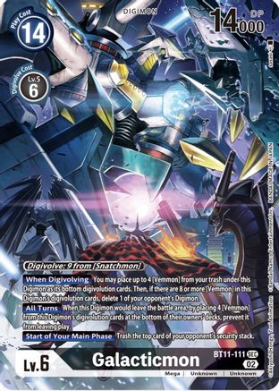 Galacticmon (Alternate Art) (BT11-111) Foil Secret Rare - Dimensional Phase