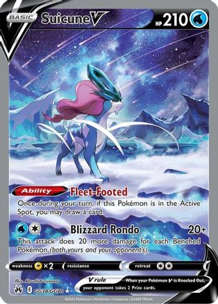 Suicune V GG38/70 Holofoil - Ultra Rare - Crown Zenith: Galarian Gallery