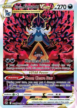 Hisuian Samurott VSTAR GG52/70 Holofoil - Ultra Rare - Crown Zenith: Galarian Gallery