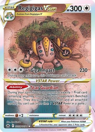 Regigigas VSTAR GG55/70 Holofoil - Ultra Rare - Crown Zenith: Galarian Gallery