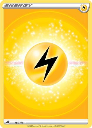 Lightning Energy (Texture Full Art) 155/159 Holofoil - Ultra Rare - Crown Zenith