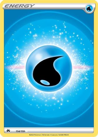 Water Energy (Texture Full Art) 154/159 Holofoil - Ultra Rare - Crown Zenith