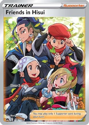 Friends in Hisui (Full Art) 148/159 Holofoil - Ultra Rare - Crown Zenith