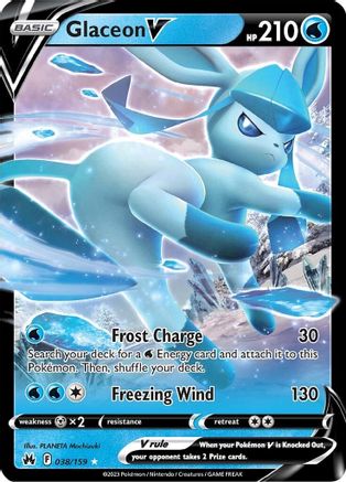 Glaceon V 38/159 Holofoil - Ultra Rare - Crown Zenith