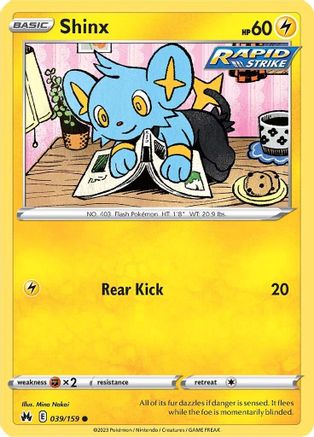 Shinx (39) 39/159  - Common - Crown Zenith