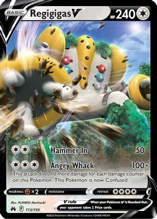 Regigigas V 113/159 Holofoil - Ultra Rare - Crown Zenith