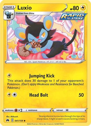 Luxio (41) 41/159  - Uncommon - Crown Zenith