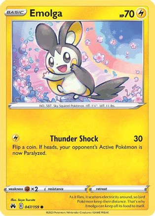 Emolga 47/159  - Common - Crown Zenith