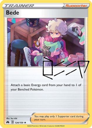 Bede 124/159 Holofoil - Holo Rare - Crown Zenith