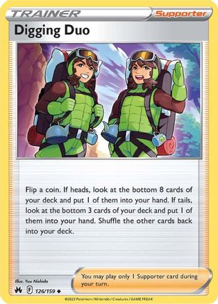 Digging Duo 126/159  - Uncommon - Crown Zenith