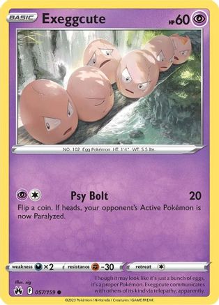 Exeggcute 57/159  - Common - Crown Zenith