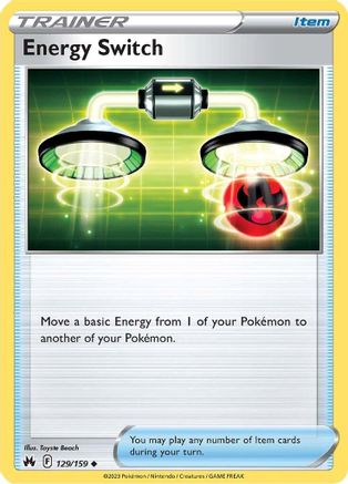Energy Switch 129/159  - Uncommon - Crown Zenith