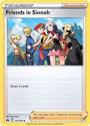 Friends in Sinnoh 131/159  - Uncommon - Crown Zenith