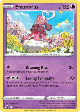 Enamorus 67/159  - Rare - Crown Zenith