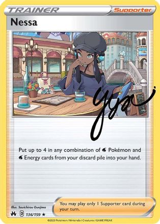 Nessa 136/159 Holofoil - Holo Rare - Crown Zenith
