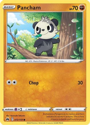 Pancham 72/159  - Common - Crown Zenith