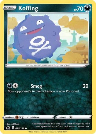 Koffing 75/159  - Common - Crown Zenith