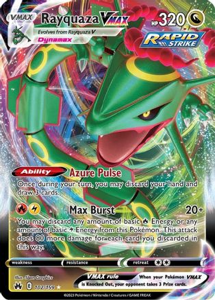 Rayquaza VMAX (102) 102/159 Holofoil - Ultra Rare - Crown Zenith