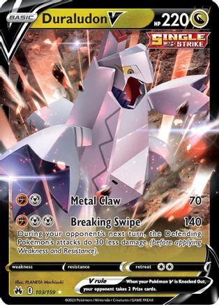 Duraludon V 103/159 Holofoil - Ultra Rare - Crown Zenith