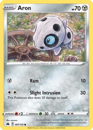 Aron 87/159  - Common - Crown Zenith
