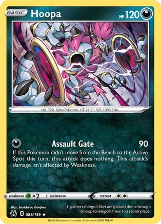 Hoopa 83/159 Holofoil - Holo Rare - Crown Zenith