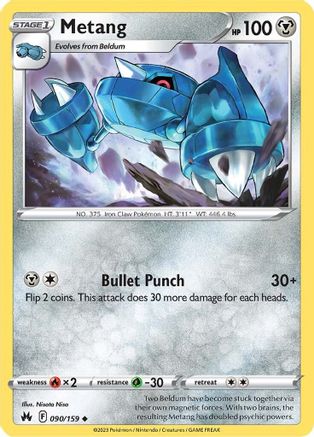 Metang 90/159  - Uncommon - Crown Zenith