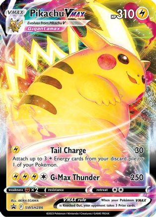 Pikachu VMAX - SWSH286 SWSH286/298 Holofoil - Promo - SWSH: Sword & Shield Promo Cards