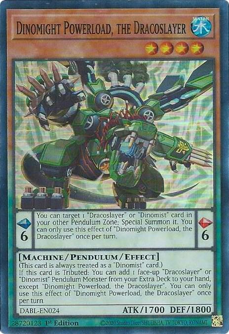 Dinomight Powerload, the Dracoslayer DABL-EN024 (Darkwing Blast)  - 1st Edition