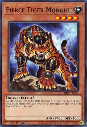 Fierce Tiger Monghu (PHHY-EN024) - Common - 1st Edition - Photon Hypernova