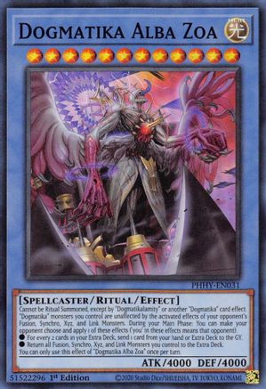 Dogmatika Alba Zoa (PHHY-EN031) - Super Rare - Photon Hypernova