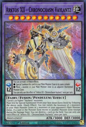 Arktos XII - Chronochasm Vaylantz (PHHY-EN037) - Super Rare - Photon Hypernova