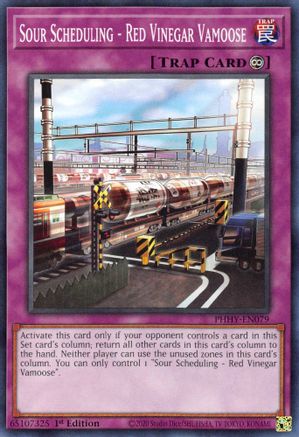 Sour Scheduling - Red Vinegar Vamoose (PHHY-EN079) - Common - 1st Edition - Photon Hypernova