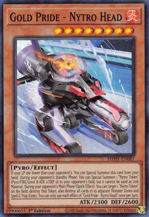 Gold Pride - Nytro Head (PHHY-EN087) - Super Rare - 1st Edition - Photon Hypernova