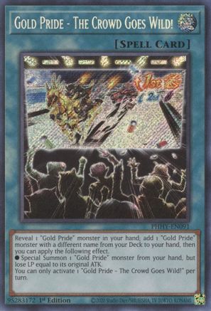 Gold Pride - The Crowd Goes Wild! (PHHY-EN091) - Secret Rare - 1st Edition - Photon Hypernova