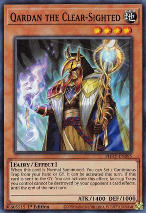Qardan the Clear-Sighted (PHHY-EN095) - Super Rare - 1st Edition - Photon Hypernova