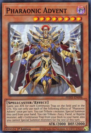 Pharaonic Advent (PHHY-EN096) - Super Rare - 1st Edition - Photon Hypernova