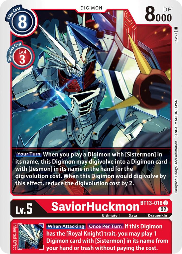 SaviorHuckmon BT13-016 U (Versus Royal Knights) 