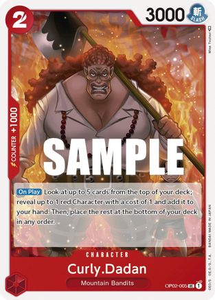 Curly.Dadan (OP02-005) - Normal Uncommon - Paramount War