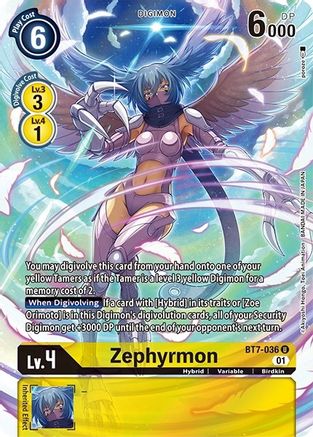 Zephyrmon (Alternate Art) (BT7-036) Foil Uncommon - Dimensional Phase