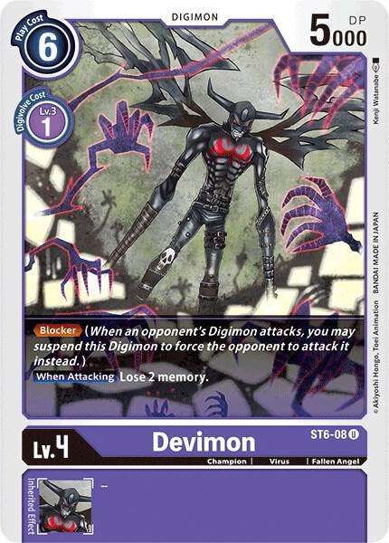 Devimon ST6-08 U (Starter Deck 06: Venomous Violet) 