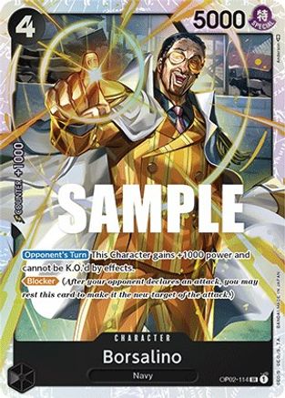 Borsalino (OP02-114) - Foil Super Rare - Paramount War