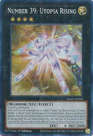 Number 39: Utopia Rising (MAZE-EN021) - Super Rare - Maze of Memories