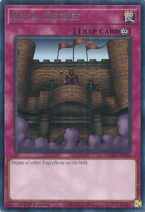 Royal Decree (MAZE-EN064) - Rare - 1st Edition - Maze of Memories